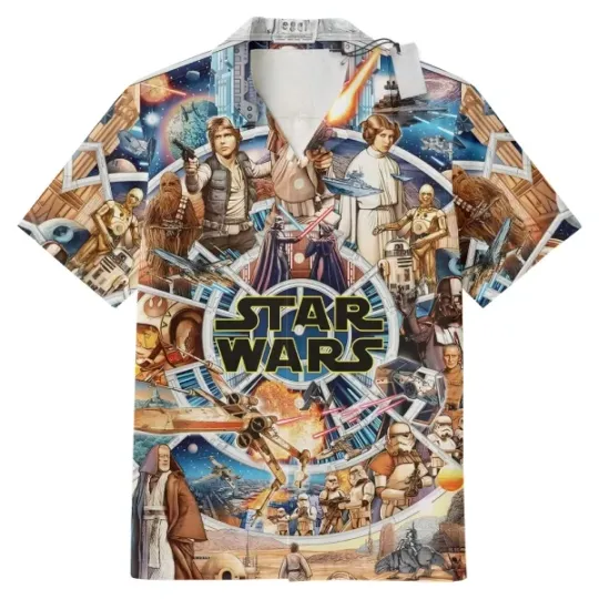 Discover Disney Star Wars Fighting In Galaxy Hawaiian Shirt