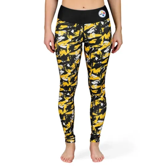 Piitsburrgh Stelleer Women's Camo Repeat Print Leggings, Gift for Fan