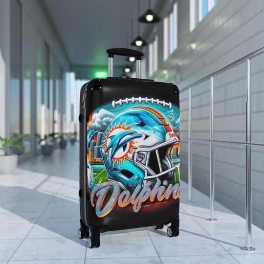 Discover Miami Football Baggage Suitcase - Perfect for Travelers, Sports Fans,  Vacation Getaways, Luggage, Travel Accessory, Gift for Sports Lovers