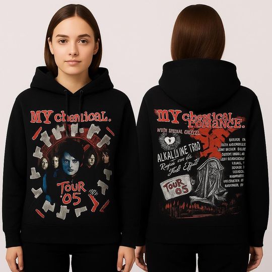 My Chemical Romance Tour  Hoodie | Emo Gothic Band Inspired Unisex Hoodie