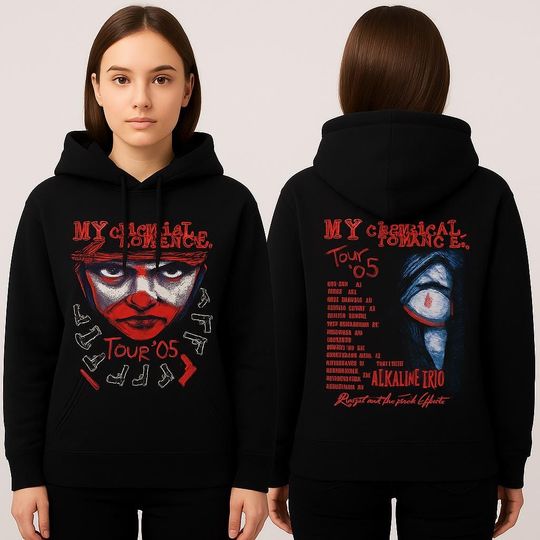 My Chemical Romance Tour 05 Hoodie | Unisex Rock Alternative Hoodie