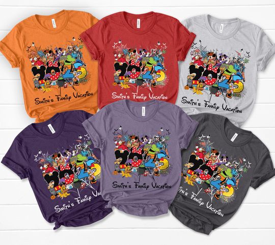 Discover Custom Disney Halloween 2025 Shirt, Disney Halloween Family Matching Tee, Mickey and Friends Halloween Shirt,Mickey_s Not So Scary Party Tee