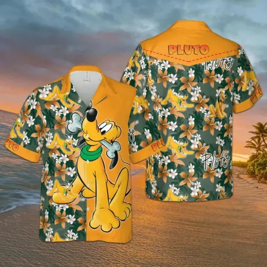 Discover Disney Dog Tropical Summer Vacation Aloha Hawaiian Shirt