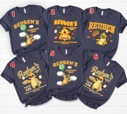 Discover Lilo & Stitch Disney Reubens Sandwich Shop Shirt-Reuben Experiment 625 Sandwich Lovers-Disney Girl Trip-WDW Disneyland Family Trip