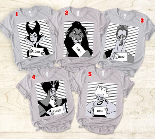 Custom Disney Villains Shirt, Villains Characters Shirt, Maleficent Ursula Evil Queen Hades, Disney Matching Family Shirt, Disneyland Shirt