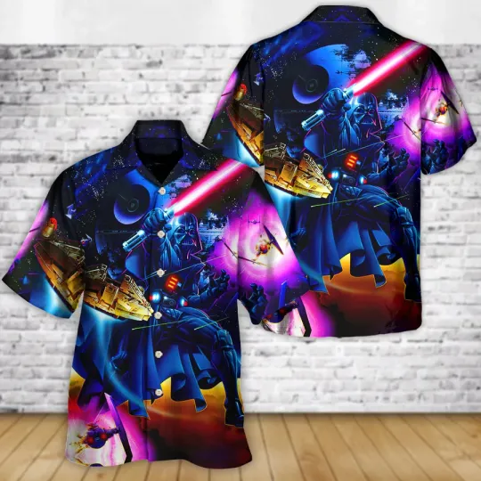 Discover Disney Star Wars Anakin Skywalker Darth Vader Hawaiian Shirt Summer Beach Aloha