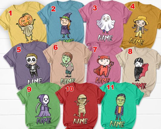 Discover Halloween costumes shirt, Halloween Group shirt, Halloween Characters Shirt, Group Matching Shirt, Coordinating Halloween Group