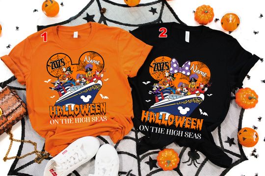 Discover Halloween on the High Seas, Halloween Disney Cruise Line Family shirts, Disney Halloween Cruise, Matching Disney Halloween Cruise Shirts