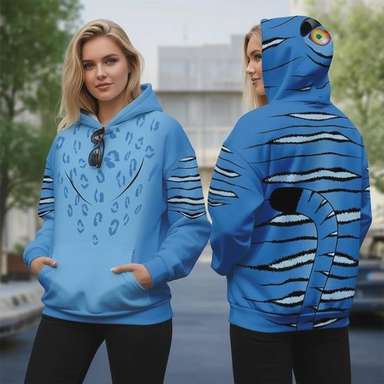 Derpy Tiger Costume Hoodie Jogger, Kpop Demon Hunters Costume Hoodie,Costume Tiger Sweatshirt, Halloween Gifts