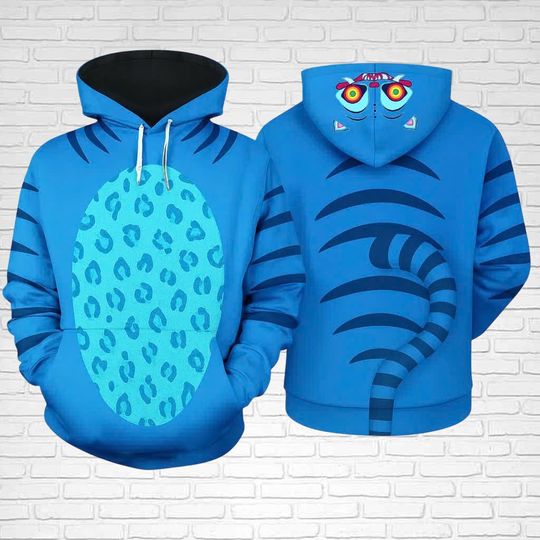 Kpop Hunter Tiger Derpy Costume Hoodie, Tiger Derpy Cosplay Hoodie, Kpop Movie Fan Gift, Demon Hunter Merch Tee, Halloween Costume Clothing