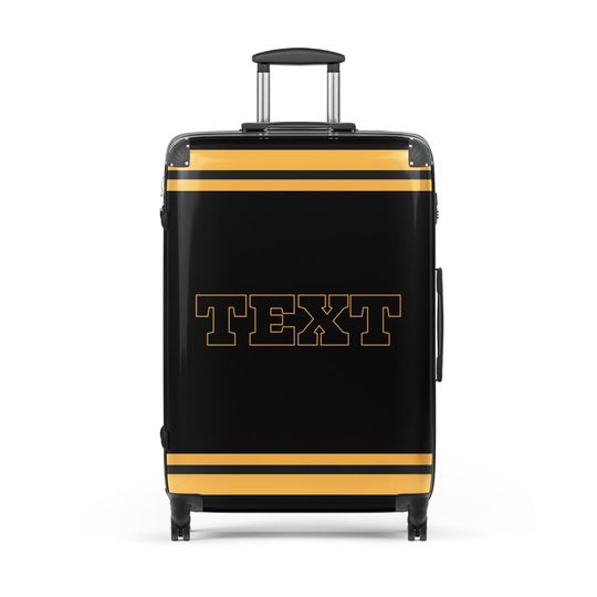 Discover Black Gold Suitcase L | Greek Life Fashion | Chartres Suitcase | Greek Travel Luggage