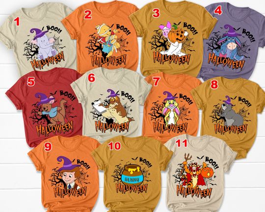 Winnie the Pooh Halloween T-Shirt, Pooh Piglet Eeyore Costume Mummy Shirt, Disney Family Crew Party Shirt, Disneyland Trip Shirt, Pooh Shirt
