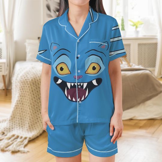 Discover Kpop Hunter Tiger Derpy Costume Sleepwear, Tiger Derpy Cosplay Pajama Set, Kpop Movie Fan Loungewear, Demon Hunter Merch, Halloween Costume