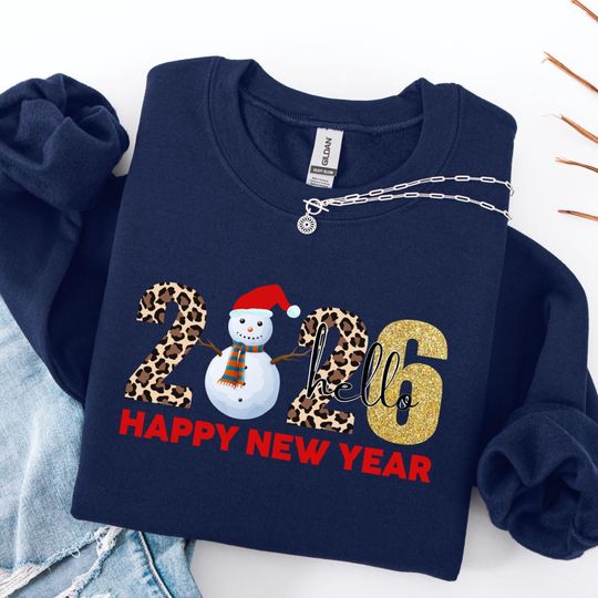 Discover Happy New Year 2026 Sweatshirt, Hello 2026 Crewneck, New Year Party Shirt