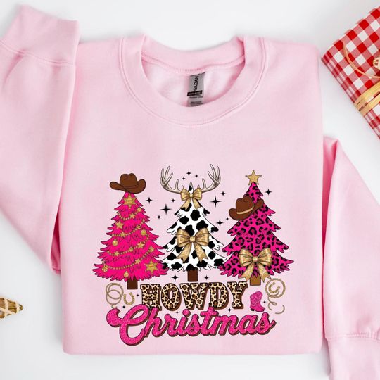 Discover Howdy Christmas Western Sweatshirt, Gingerbread Cowgirl Holiday Shirt