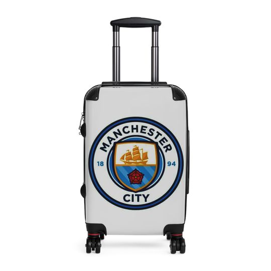 Discover Manchester City Suitcase: Sports Travel Luggage for Football Fans