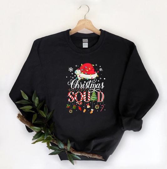 Discover Christmas Family Squad Sweatshirt, Holiday Leopard Family Shirt
