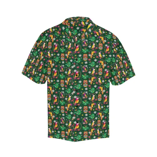 Discover Disney Tropical Hideaway Green Hawaiian Shirt