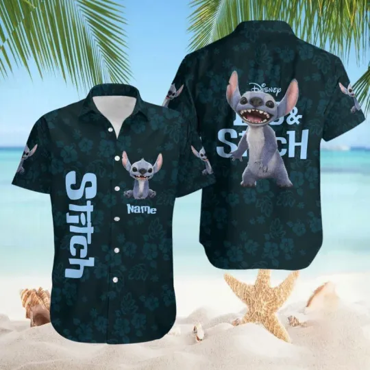 Discover Disney Personalized Stitch Live Action Lilo And Stitch 2025 Ohana Hawaiian Shirt