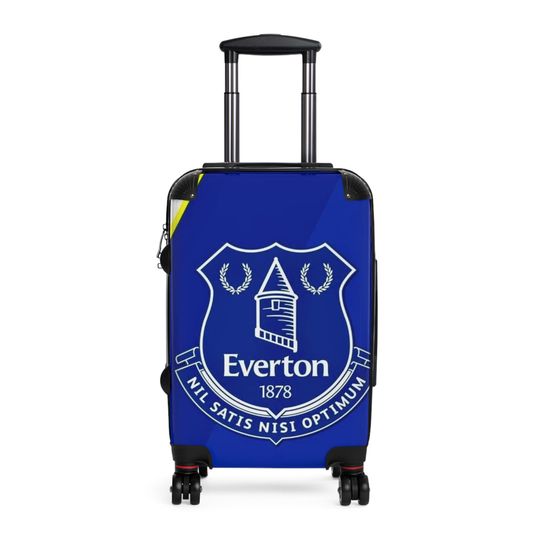 Discover Everton-Themed Suitcase - Travel Accessory, Sports Luggage, Gift for Fans, Vacation Essentials, Durable Carry-On