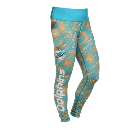 Miami Dolphins Women's Static Rain Leggings, Gift for Fan