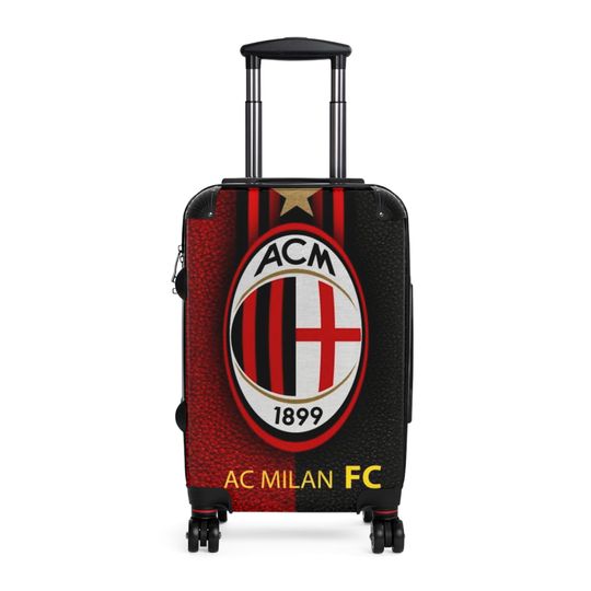 Discover AC Milan Suitcase: Stylish Football Fan Luggage