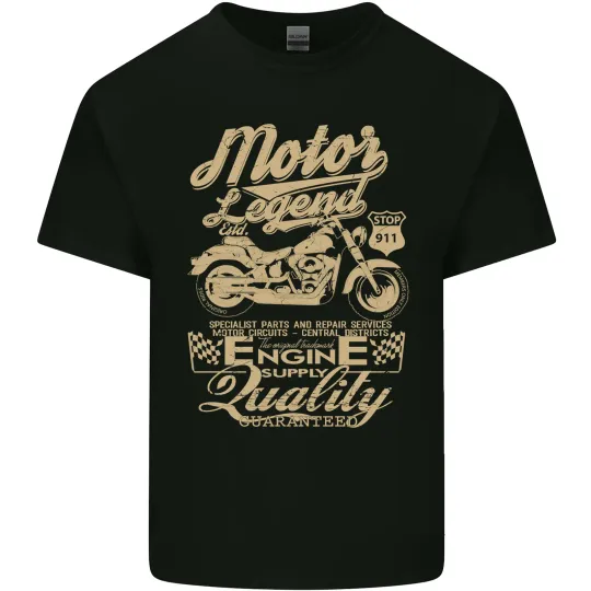 Discover Motor Legend Biker Motorcycle T-Shirt for Men Light