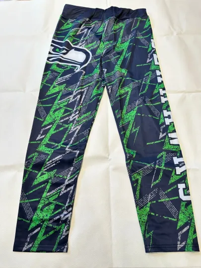 football Team Logo  Seatlle Seahawkks High Waist Yoga Pants Slimming Fitness Legging