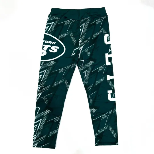 Discover football Team New York Jets High Waist Yoga Pants Slimming Fitness Legging