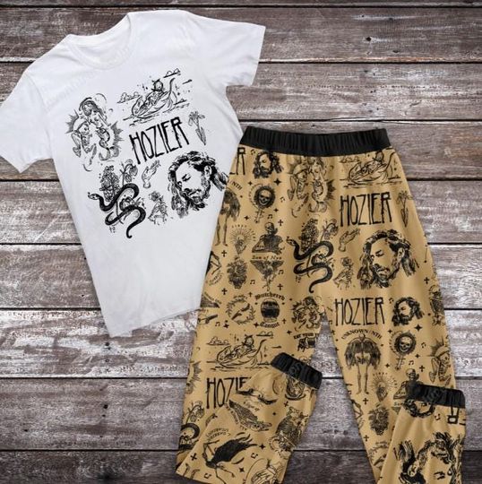 Discover Hozier Pajamas Set, Indie Music Family Sleepwear For Adults And Kids