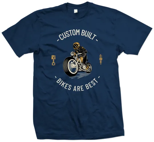 Discover Custom Motorcycle T-Shirt - Chopper and Bobber Bike Design