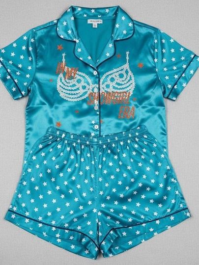Discover In My Showgirl Pajamas Set, Inspired by US Music Show Outfits, Unisex Satin Sleepwear for Kids & Adults, Fan Cosplay Merch