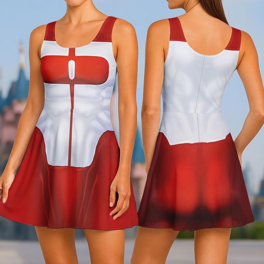 Invincible Omni-Man Halloween Cosplay Skater Dress, Nolan Grayson Costume, Invincible Women Dress, Superhero Comic Book Outfit Shirt