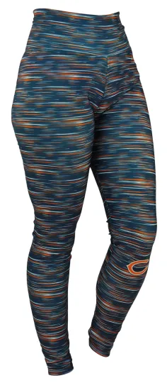 Football Women's Chicago Team Bears Space Dye Legging, Gift for Fan