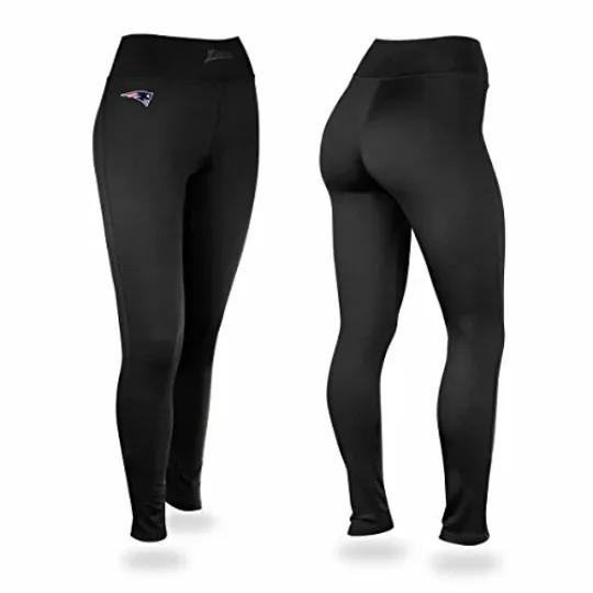 Discover Zubaz football Women's New England Patriots Solid Leggings, Black