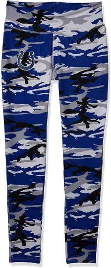Discover Zubaz Indianapolis Colts football Women's Camo Print Legging, Blue