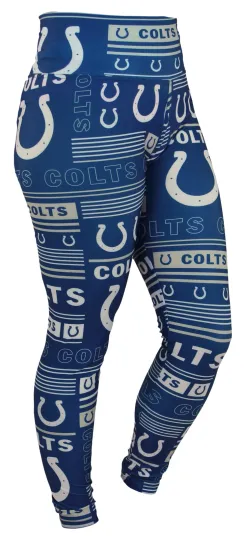 Discover Zubaz football Indianapolis Colts Women's Team Column Leggings