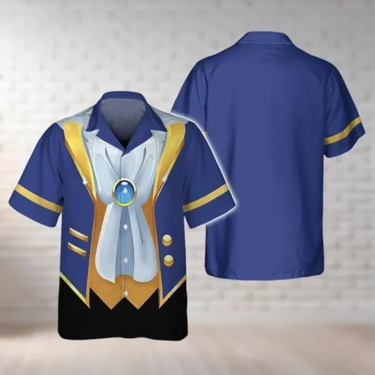 Beauty And The Beast Prince Adam Cosplay Costume Gift For Fan Hawaiian Shirt