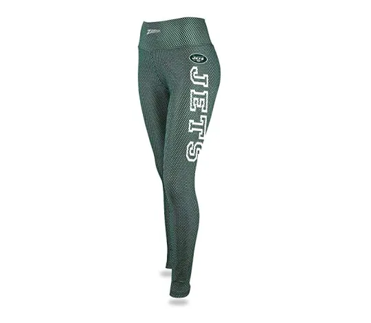 Discover Women's New York Football Jets Printed Faux Mesh Leggings, Gift for Fan