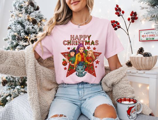 Discover Kpop Demon Huntrix Christmas Shirt, Huntrix Girls Merry Xmas Sweatshirt, Mira Rumi Zoey Girl Shirt, Holiday Kid Tee,Gift For Kpop Movie Fan