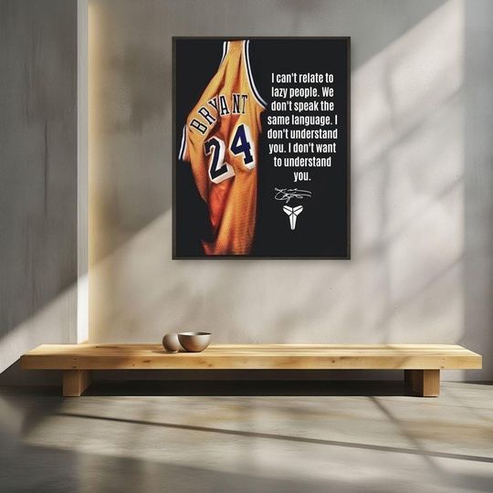 Kobe Bryant Poster, Vertical Premium Matte Print
