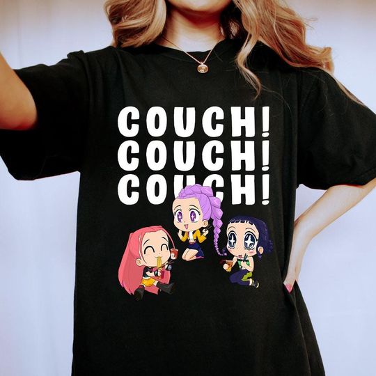 Discover Couch Couch Couch Huntrix Shirt, Anime Shirt, Kpop Music Gift for Fans, Huntrix Halloween, Hunters Demon Kpop Birthday