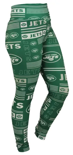 Discover Zubaz football New York Jets Women's Team Column Leggings