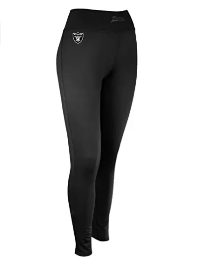 Women's Oakland Raiders Solid Leggings, Black, Gift for Fan