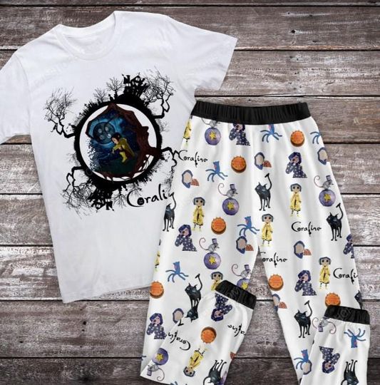 Coraline Holiday Pajamas Set