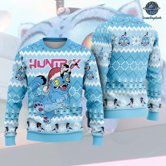 Discover Demon Hunters Tiger Ugly Christmas Sweater, Kpop Huntrix Tiger Christmas Sweater, Demon Hunters Tiger Christmas Tee, Kpop Lover Gifts