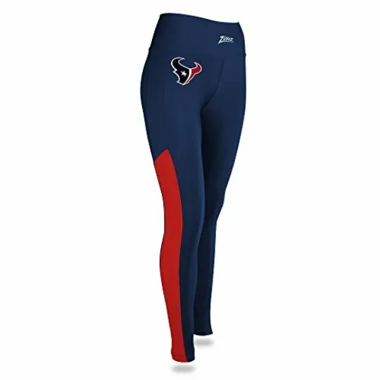Discover Women’s Houston Football Texans Solid Color Team Logo Leggings, Gift for Women
