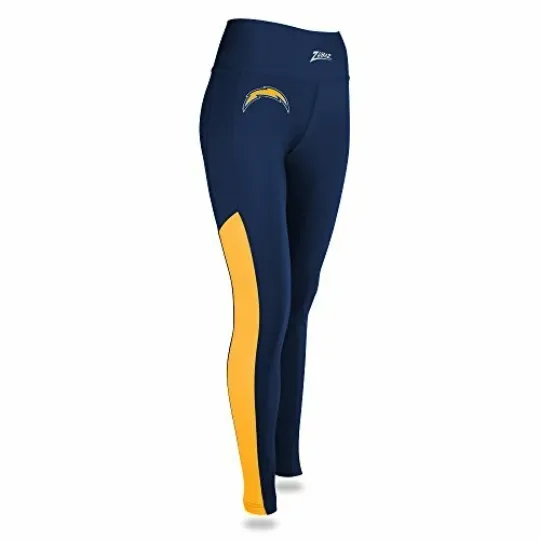 Discover Women’s Los Angeles Football Chargers Solid Color Team Logo Leggings, Gift for Women