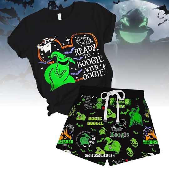 Discover Halloween Oogie Boogie Pajamas, Nightmare Before Christmas Shirt Short Set, Horror Character Outfit, Halloween Cosplay Clothing