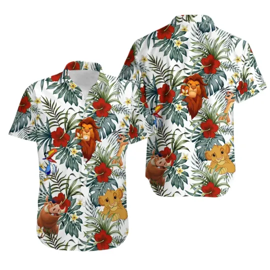 Discover Disney Summer Beach Lion King Disney Aloha Hawaiian Shirt